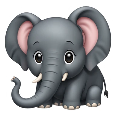 black elephant sticker