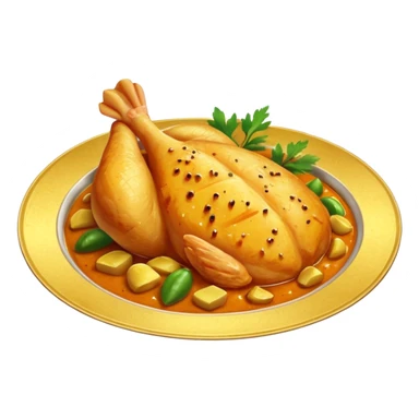 full chicken breast peace curry sticker