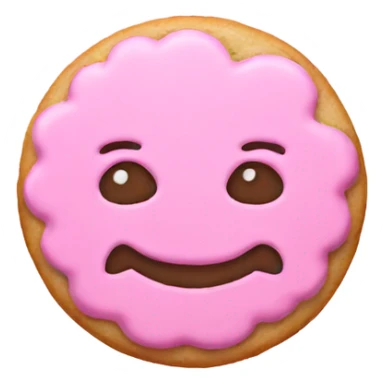 pink christmas cookie sticker