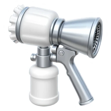 foam sprayer nozzle object icon, hose nozzle spraying thick foam, shiny metal parts, 3D cartoon, mobile game icon style, centered, clean background, no text, no watermark

 sticker