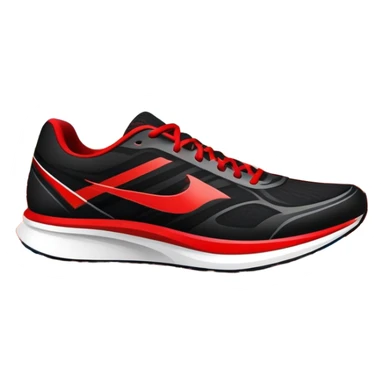 Running shoes placed on a professional track, ready for a sprint. The vibrant background features a stadium with cheering fans, a bright blue sky, and a digital timer displaying race time. Motion lines emphasize speed and energy. Transparent background highlights the athletic spirit. sticker