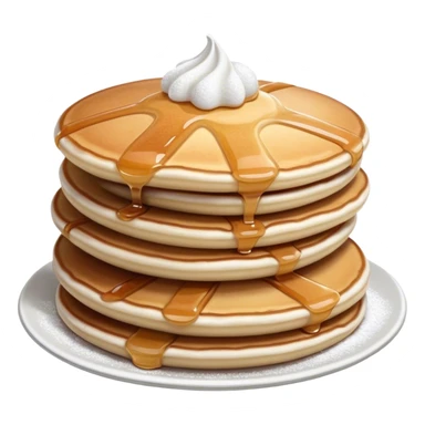 Poffertjes Cinematic Realistic Poffertjes Dessert Emoji, depicted as small, fluffy Dutch pancakes dusted with powdered sugar, rendered with lifelike textures and warm, inviting lighting. sticker