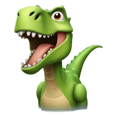 Dinosaur happy sticker