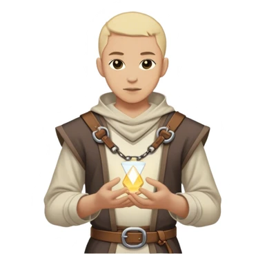 Outfit worn by a DnD themed character. basic low level clothes. clothes only above the waist sticker