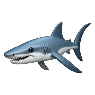 hammerhead shark with mustache  sticker