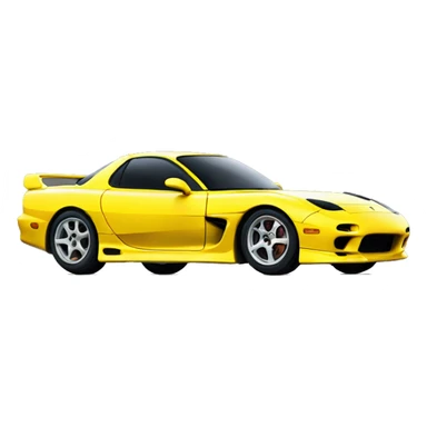 yellow rx7 fd3s sticker