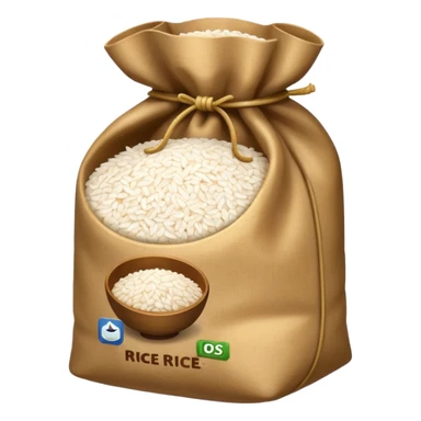 rice in a bag sticker