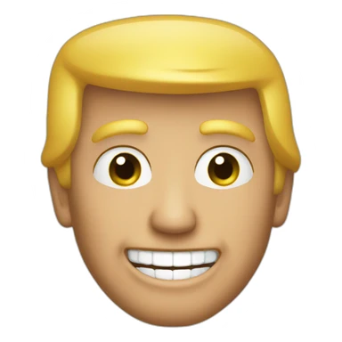 trump smiling sticker