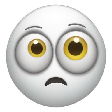 Happy White Eye Emoji sticker