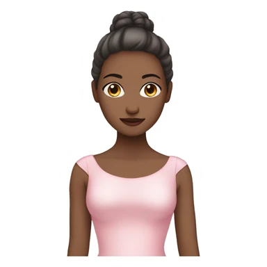 white skinned person wearing pink soft ballet dress sticker