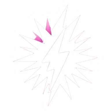 pink lightning sticker