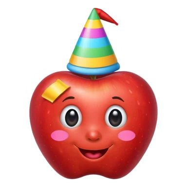 fruit with hat sticker