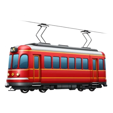tram train red sticker