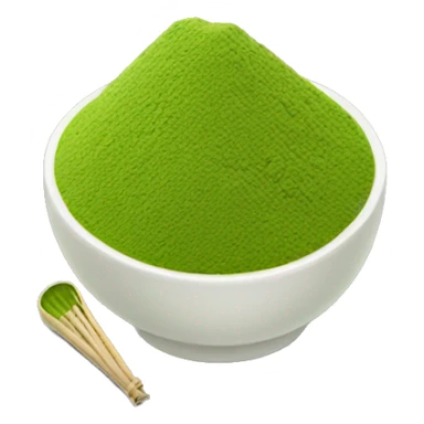 Matcha powder sticker