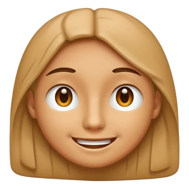 A smiling face with barely open eyes. sticker