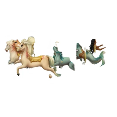 carousel with mermaids sticker