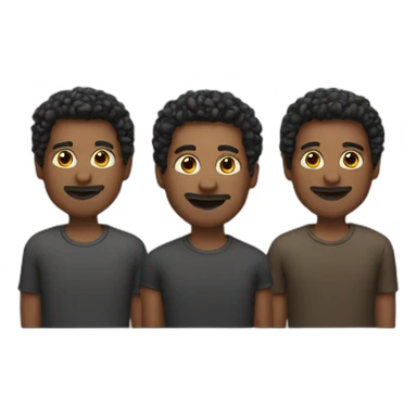 3 men sticker