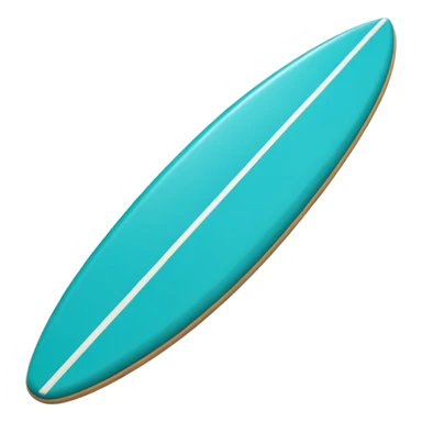 teal surf board sticker