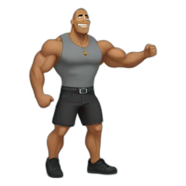 the rock standing on a rock sticker