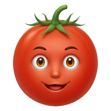 Eine Tomate mit Gesicht welche Arme hat sticker