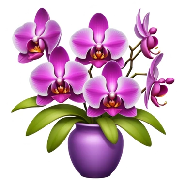 bouquet of orchids sticker