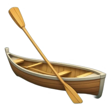 Row boat one oar sticker