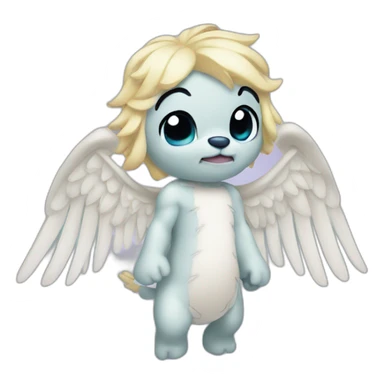 Angel stitch sticker