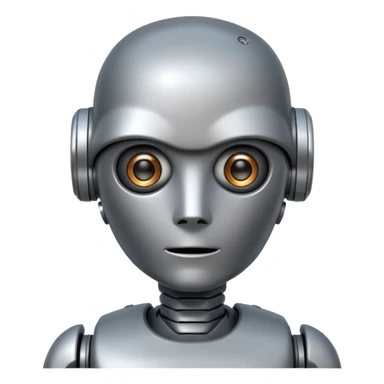 robot asking sticker