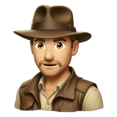 Indiana jones sorprendido sticker