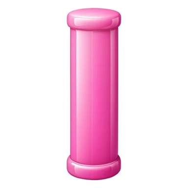 pink 3d pillar sticker