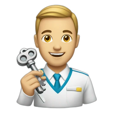 Key to success sticker