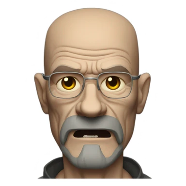 Walter White as a werewolf sticker