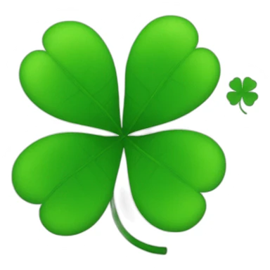 4 leaf clover sticker