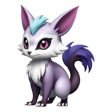 Shiny Dark Furret-Absol-Noibat-Noivern-Hybrid (Full body) sticker