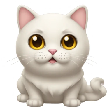 Chat cute avec couver sticker