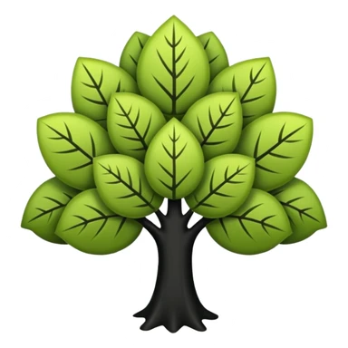 Un trébol de cinco hojas negro  sticker