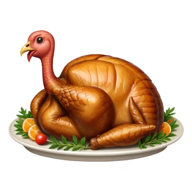 christmas turkey sticker