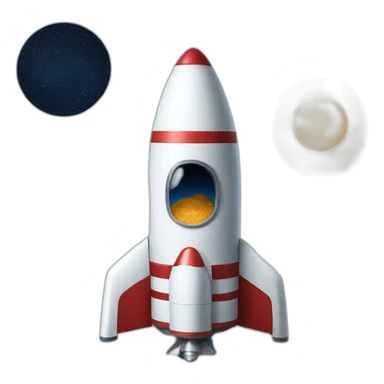 cowboy space rocket sticker