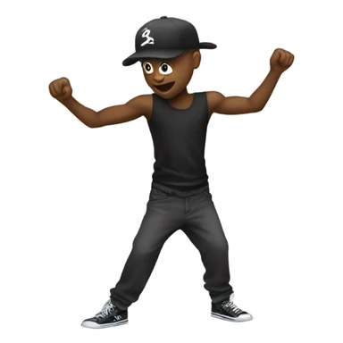 Hip hop dance sticker