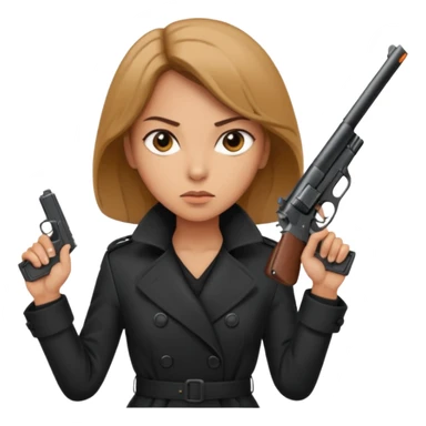 Woman spy sticker