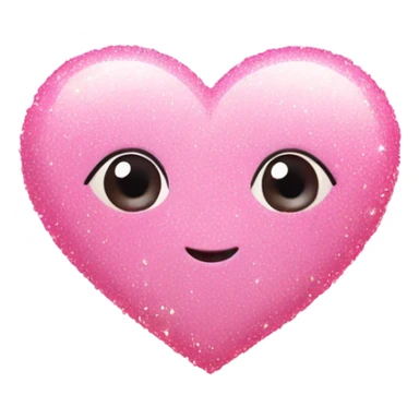Pinkish heart with little sparkles all around it  sticker