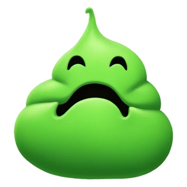Green poop sticker
