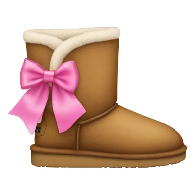 uggs with a pink bow sticker