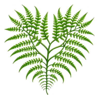 Fern heart  sticker