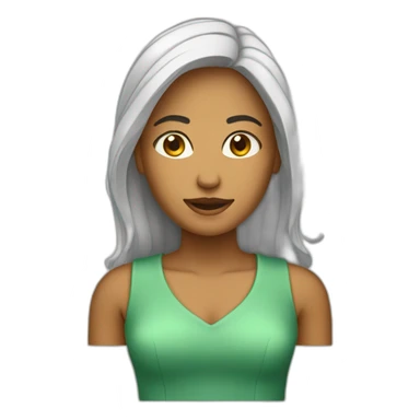 mulher no computador sticker