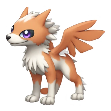 cute kawaii cool edgy Digimon-Fakemon-animal full body sticker