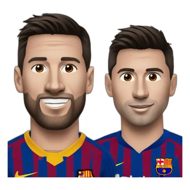 Messi au dessus de Ronaldo sticker