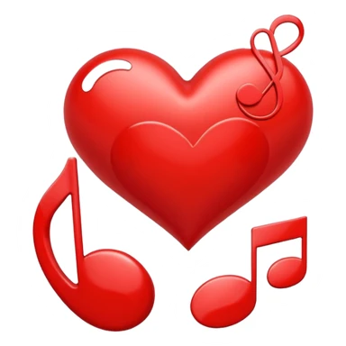 heart with a paw print and a musical note sticker