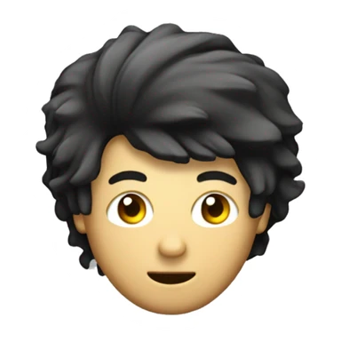 Ragazzo con capelli neri corti che fa hacker al computer  sticker