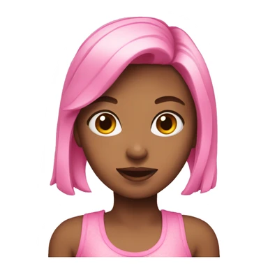 Girly pink girl sticker